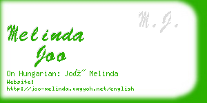 melinda joo business card